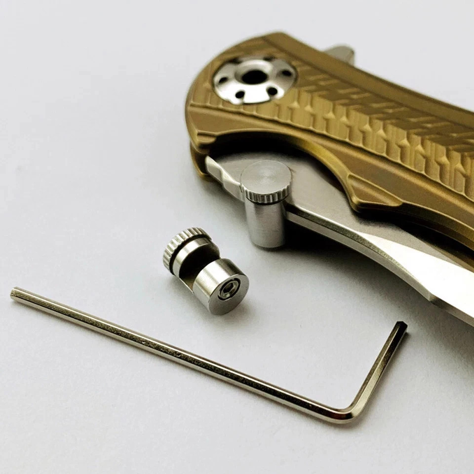 Practical Thumb Stud 416 Stainless Steel Push Knife Blade Clamp 3mm For Buck 110