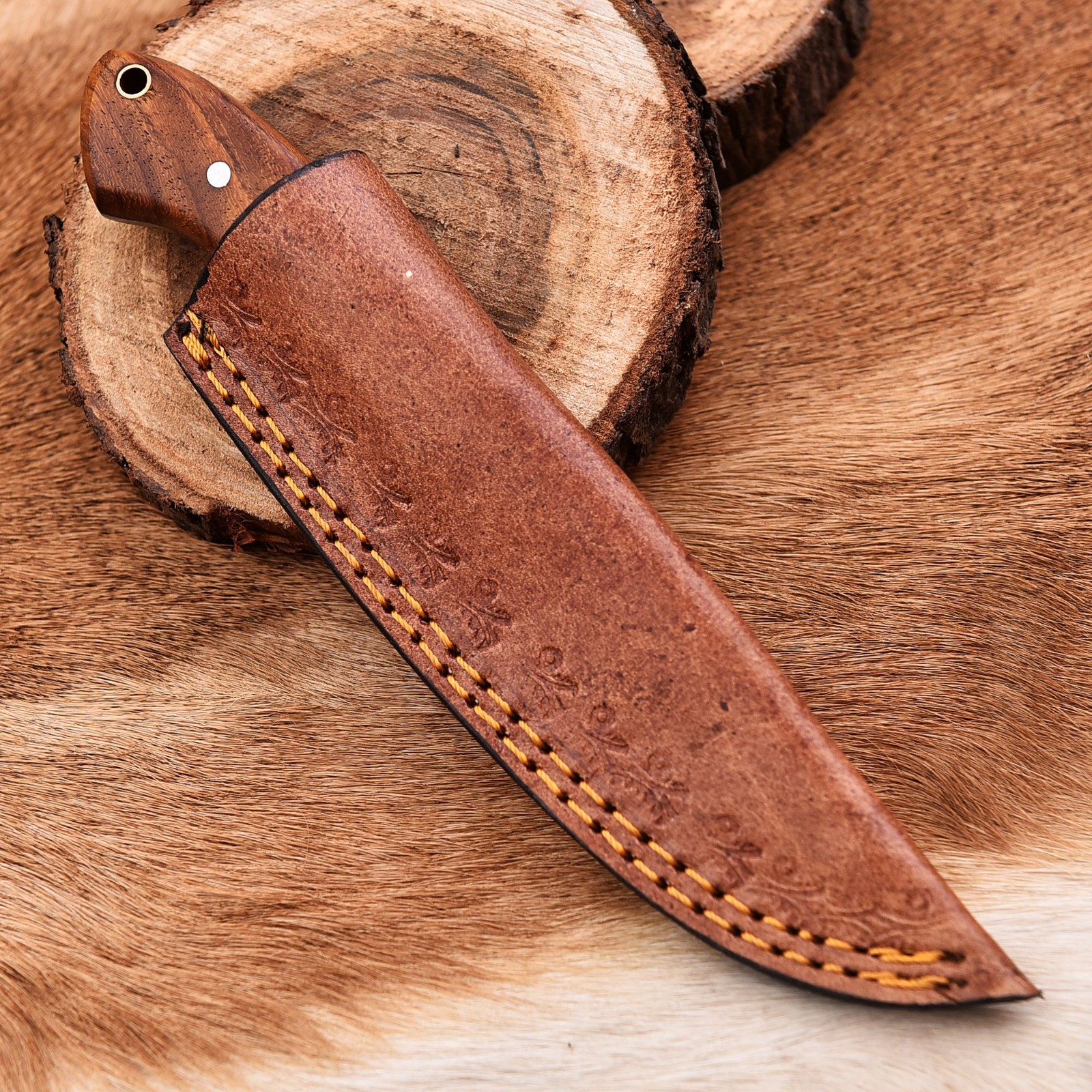 Full Tang Handmade High Carbon 1095 Steel Blade Skinning Hunting Knife 2925