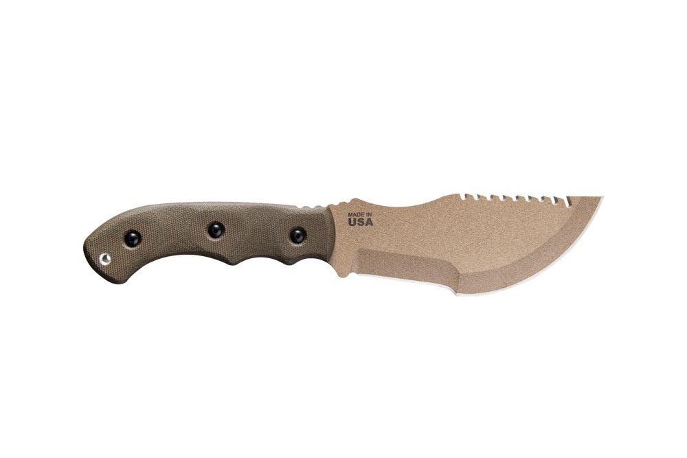 TOPS Tom Brown Tracker #1 Coyote Tan Fixed Blade 1095 Survival Knife