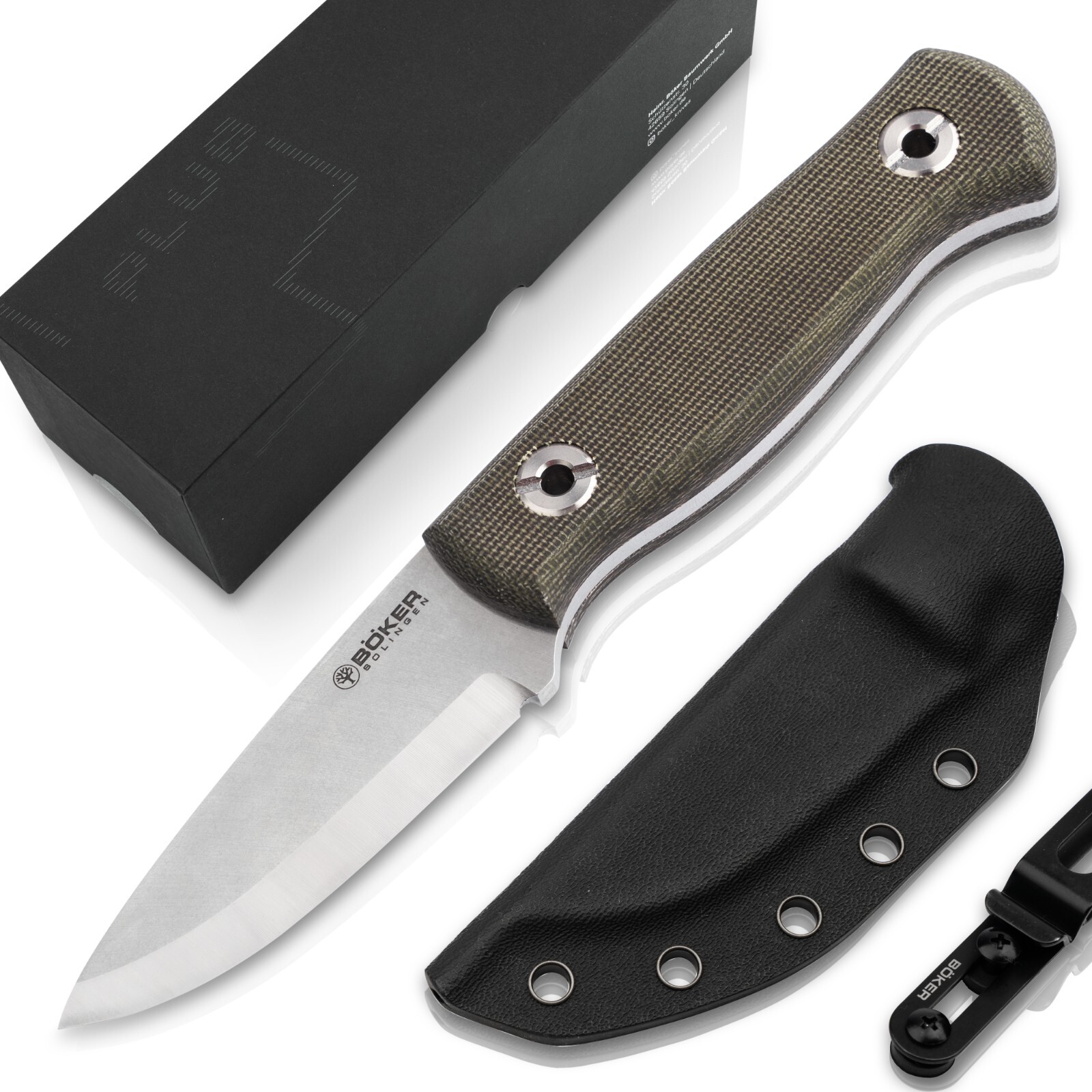 Boker Vigtig vs. Wild Fixed Knife 3.35″ MagnaCut Blade Micarta Handle ✔️ 121509