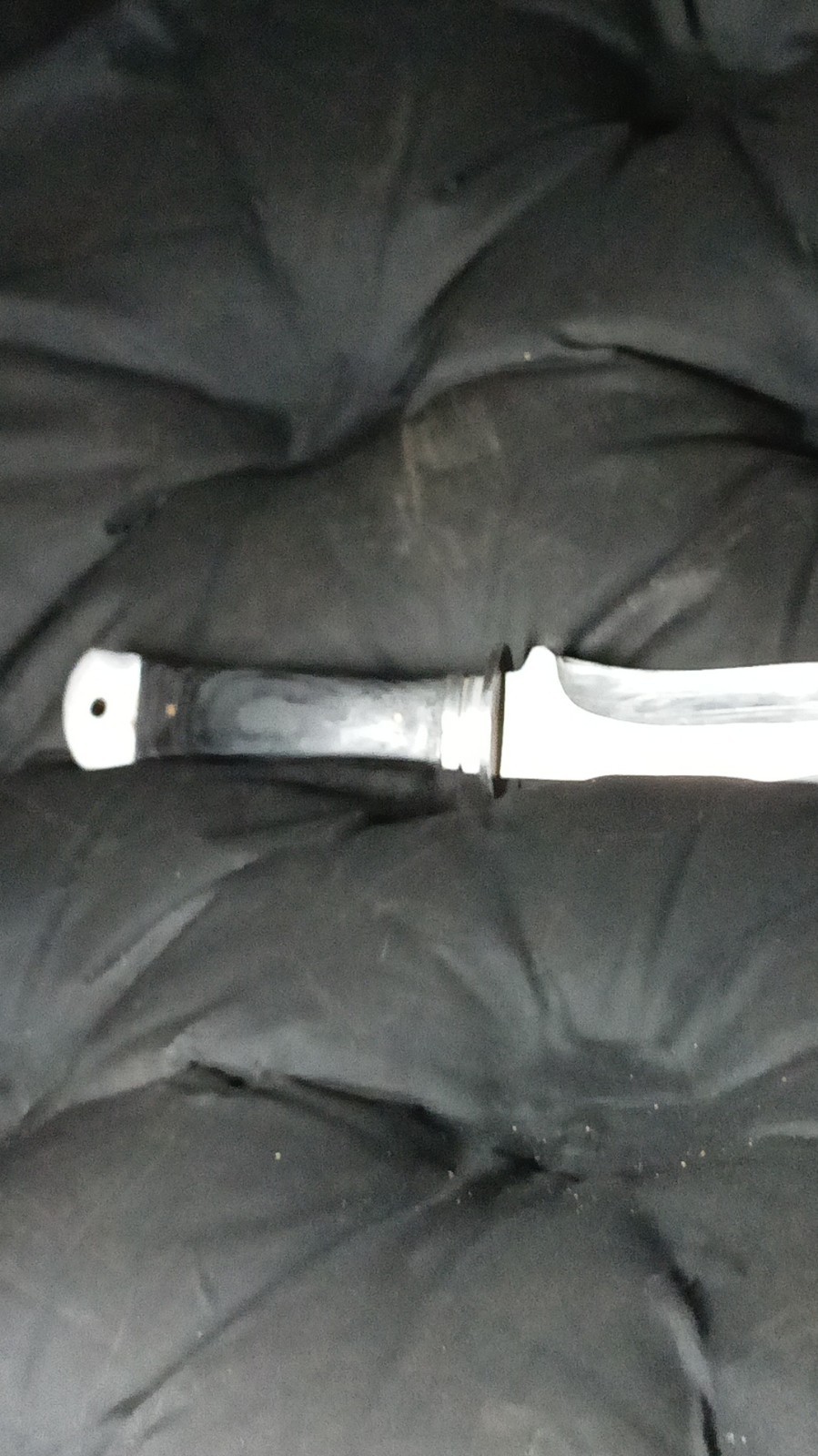 Anza Fixed Blade Bowie Knife 4.1-5in Clip Point Plain Edge Full Tang
