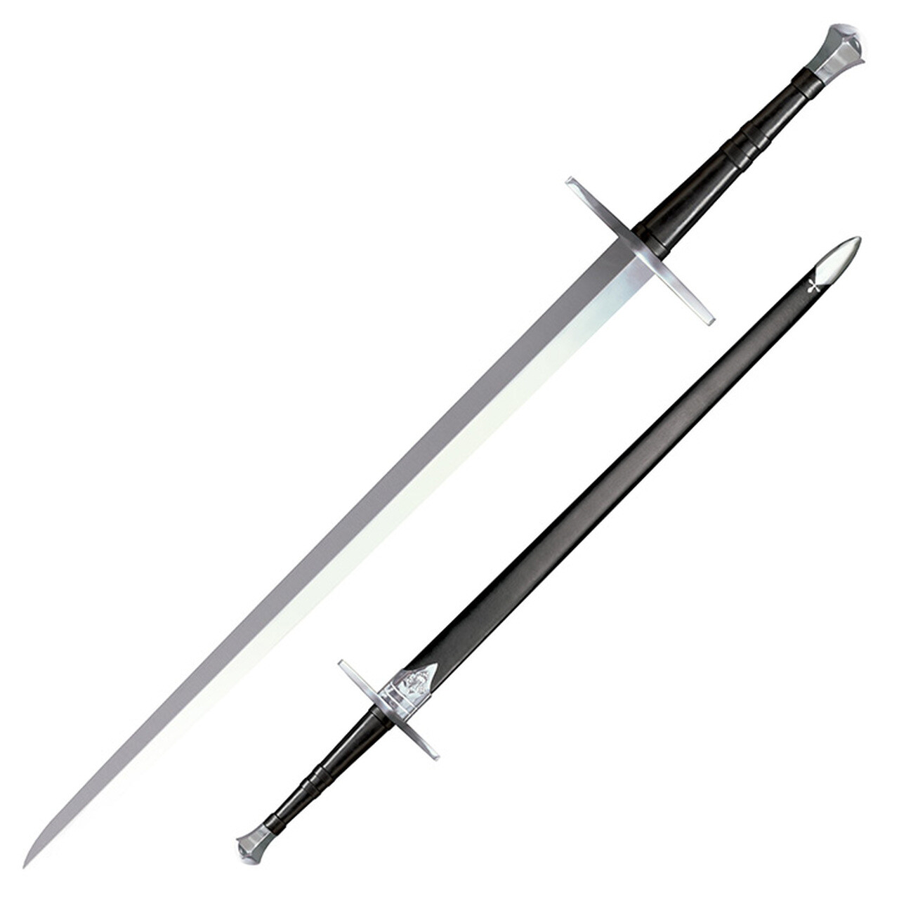 Cold Steel Hand-And-A-Half «Bastard» Sword, 33.5″ Double-Edged Blade – 88HNH