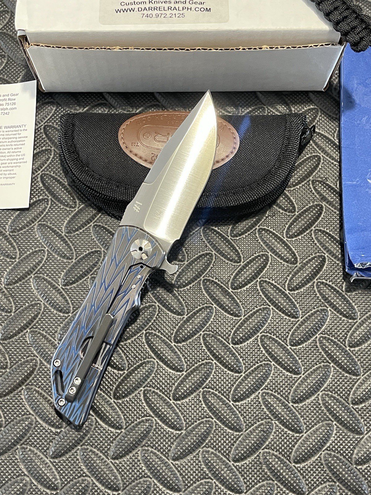 Darrel Ralph Knives – Dominator V4 – Anodized Titanium Scales w/ a S35VN Blade.