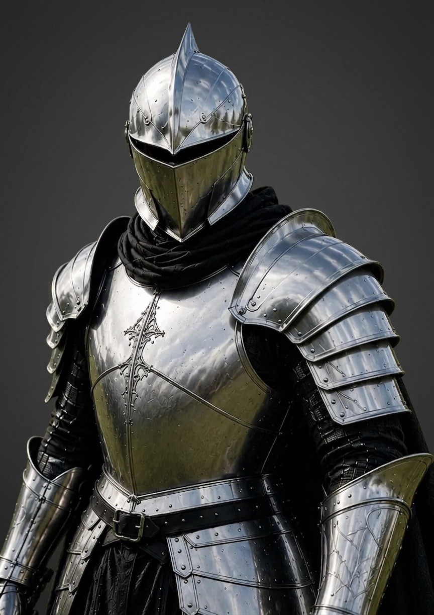 Medieval Knight Armor Suit, Gothic Full Plate Costume, LARP Cosplay Halloween