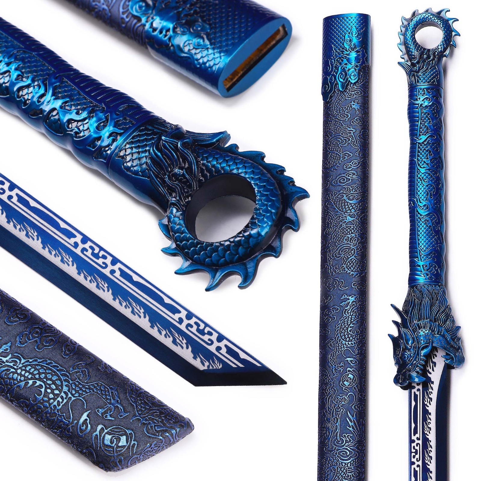 High Manganese s Steel Chinese Straight Sword, Collectible Decorative Long Sword