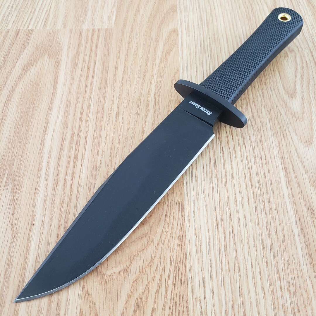 Cold Steel Recon Scout Fixed Knife 7.5″ 52100 Steel Blade Black Kray-Ex Handle