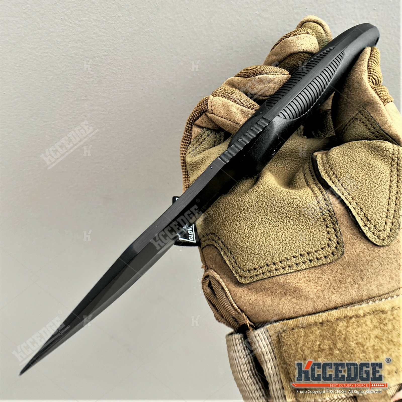 9″ Fixed Blade Combat Knife Full Tang Blade w/ Kydex Sheath Hunting Knife