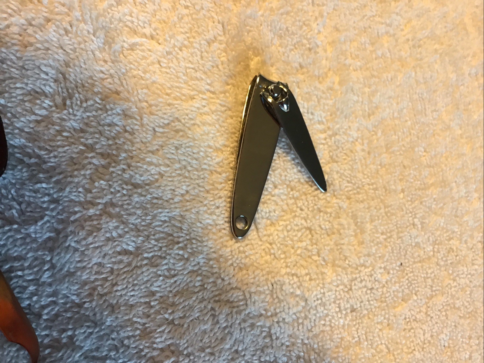 Bassett Pocket Knife Nail File Opener Leather case & Nail clipper Branded “LAYS”