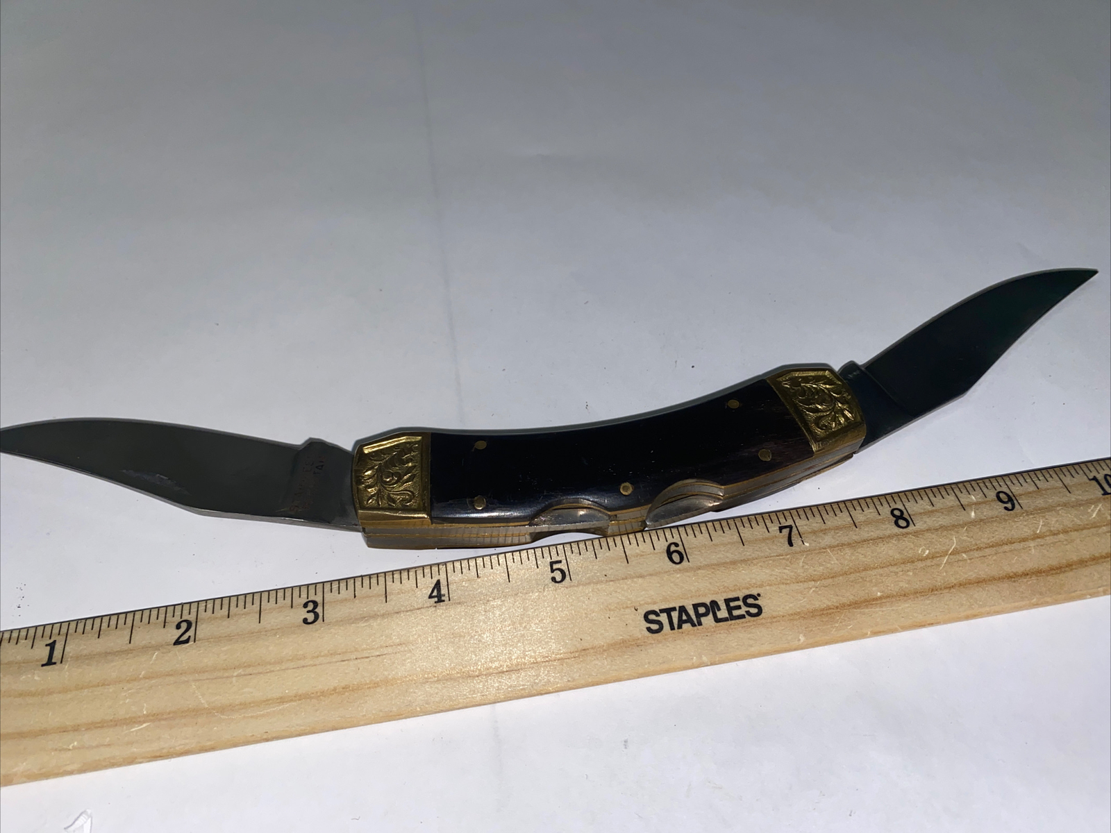 Vintage Knife Left Handed Double Bladed