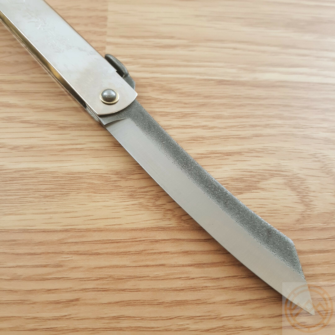 Higonokami No 5 Folding Knife 3.75″ SK5 Carbon Steel Blade Stainless Handle