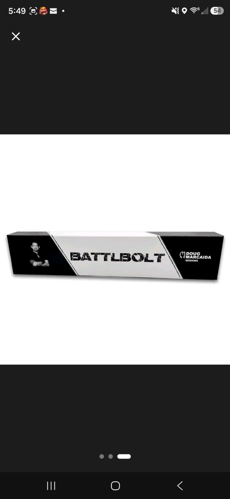 Doug Marcaida Designs Battlebolt Tanto 4.1-5in Steel Full Tang w/ Sheath