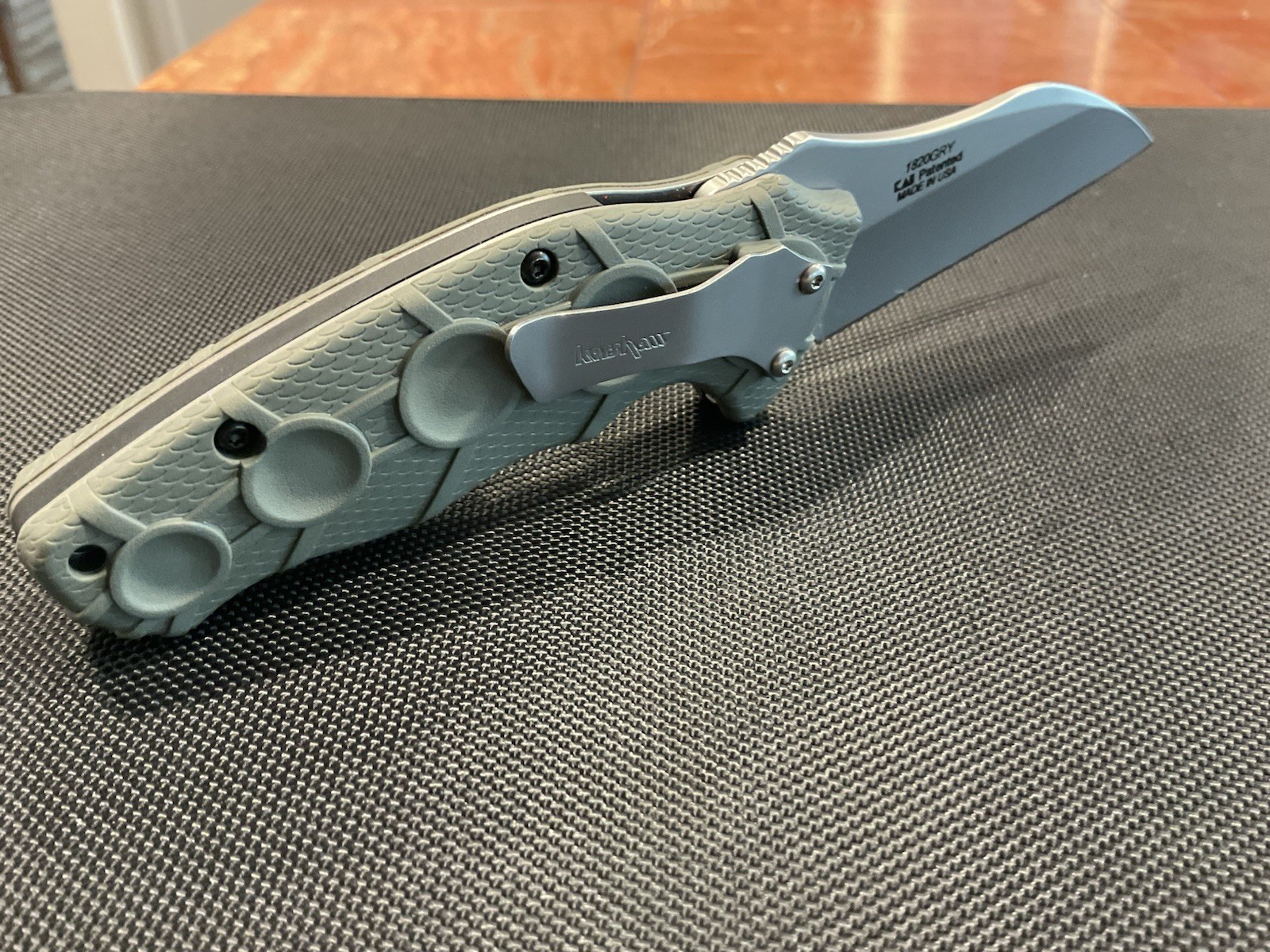 GRAY Kershaw 1820 “Needs Work Knife”