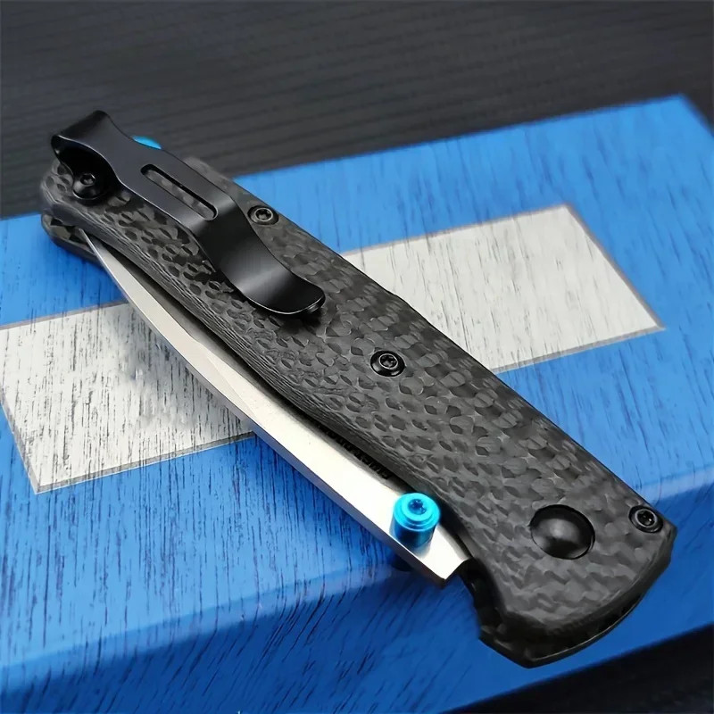 5333 Mini Bugout Style Carbon Fiber Folding Knife Drop-Point