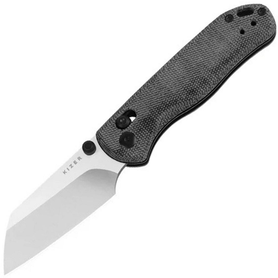 Kizer Cutlery Drop Bear 2 Black Micarta Folding Nitro-V Pocket Knife V36192KS1