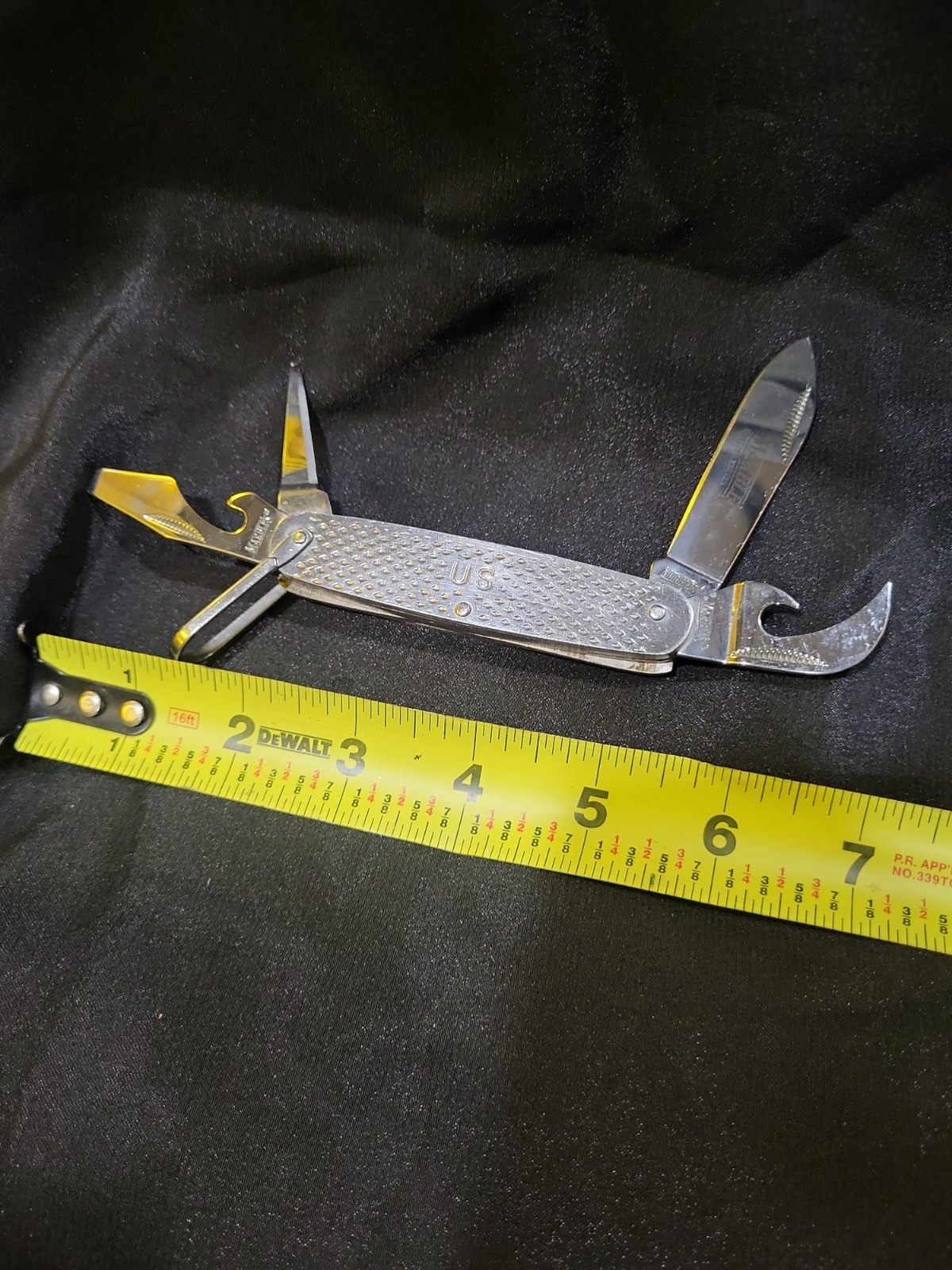 Marbles MR278 GI Utility Pocket Knife 4 Blade US Military Demo Style Stainless