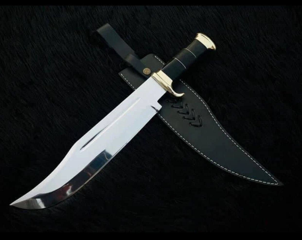 Custom Handmade Carbon Steel Blade Survival Bowie Knife – Hunting Knife Camping