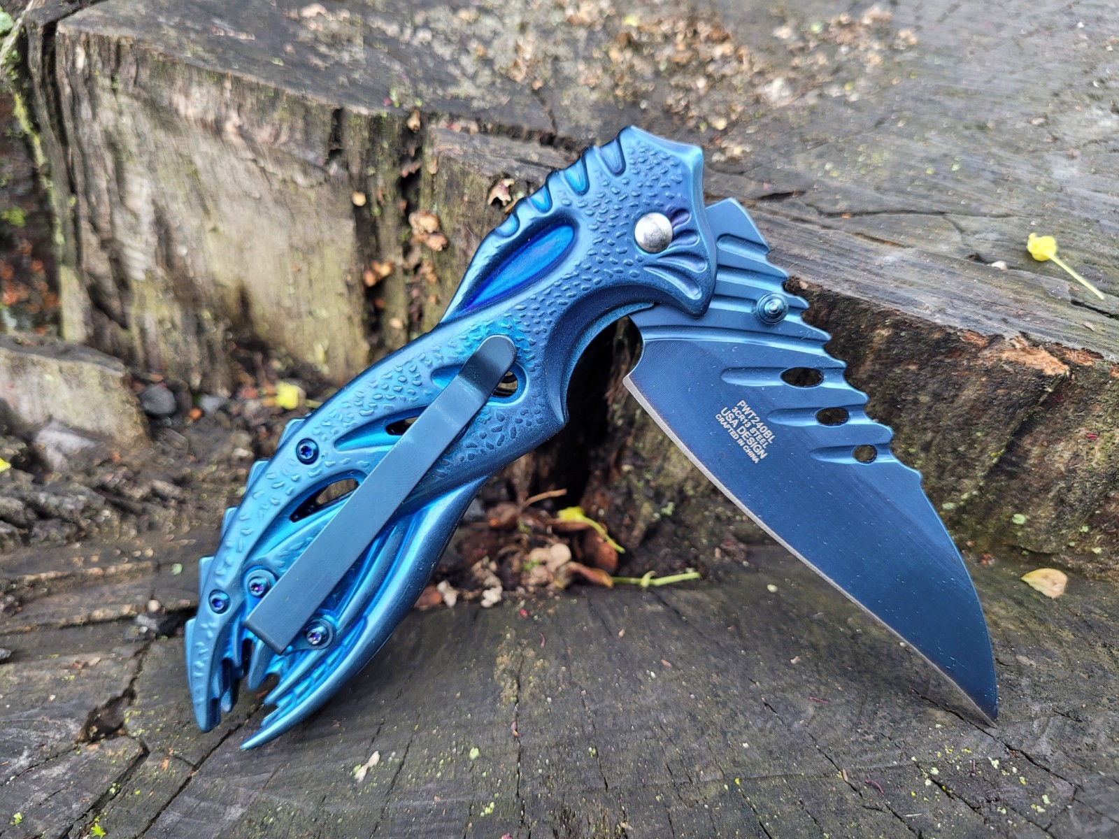 Unique Jose Negron Design Pocket Knife HawkBill Blade Manual Folder EDC 5.8oz.