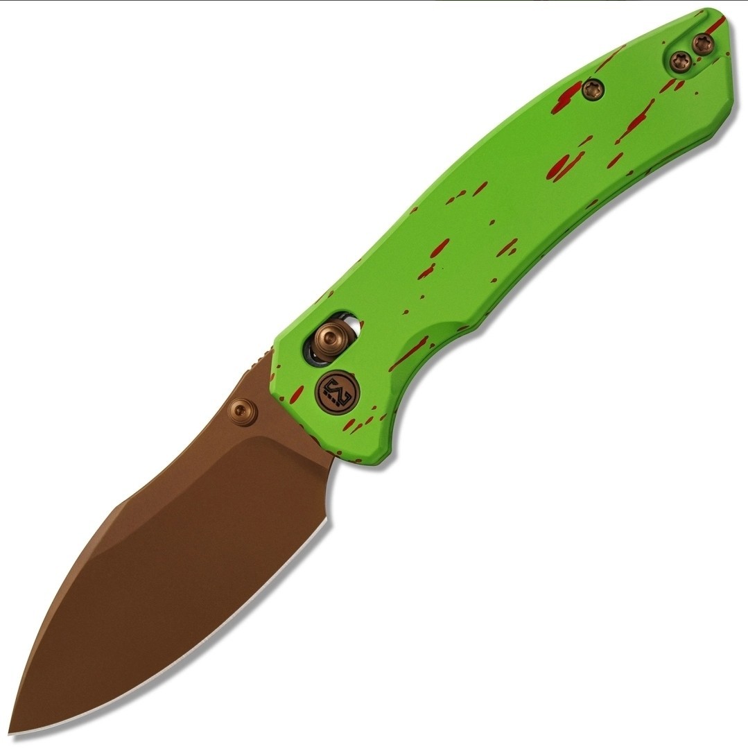 Miguron Knives Norsa 14C28N Manual Liner Lock Drop Point Pocketknife, Zombie