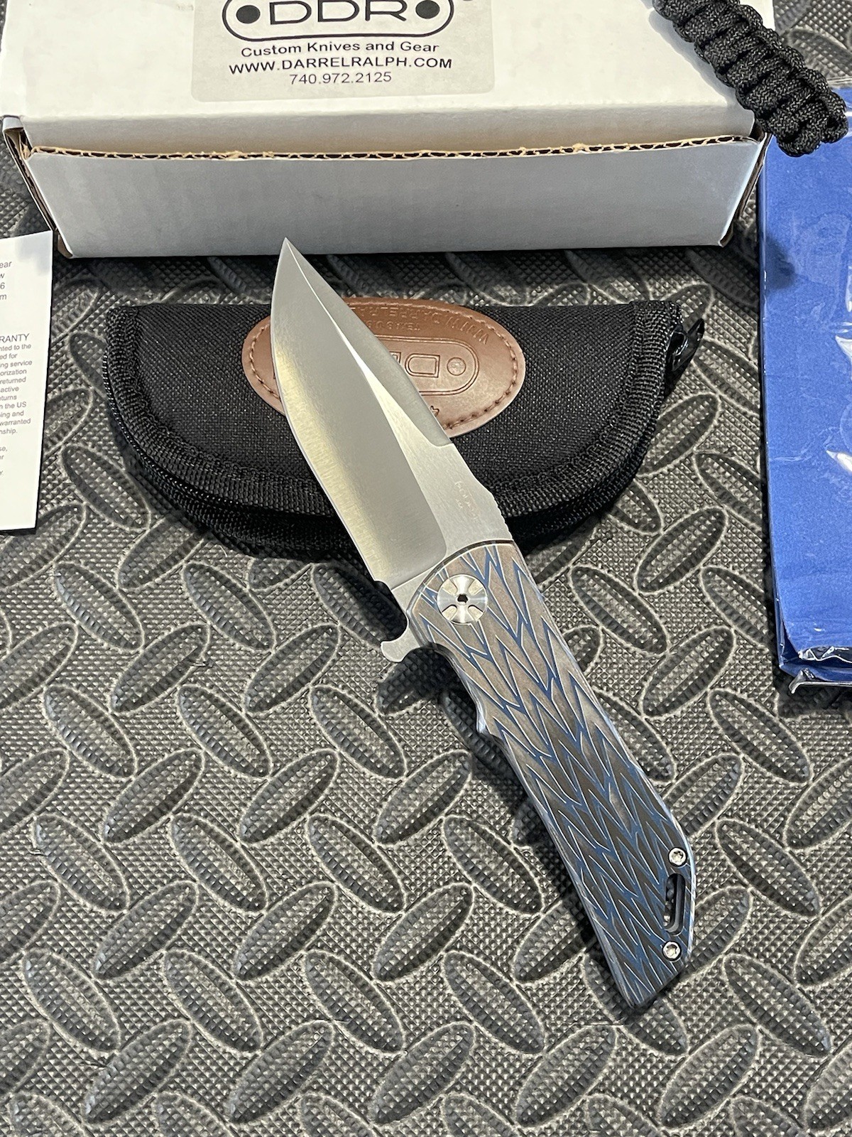 Darrel Ralph Knives – Dominator V4 – Anodized Titanium Scales w/ a S35VN Blade.