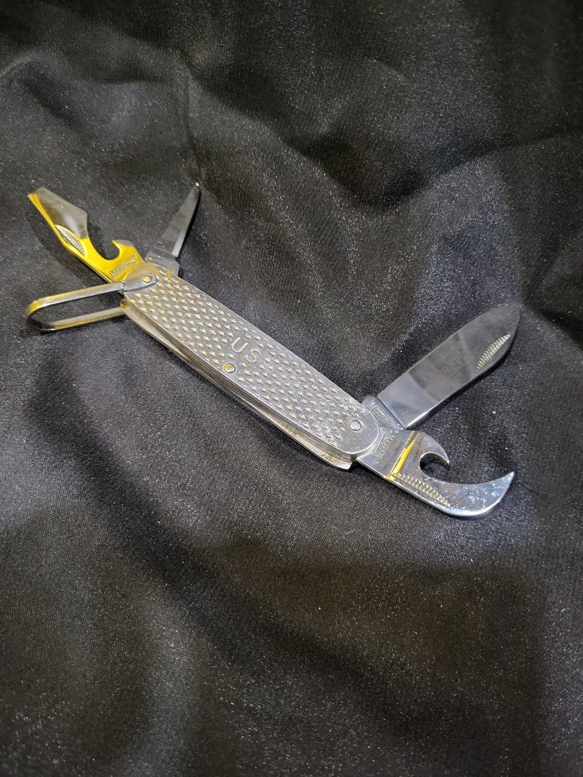 Marbles MR278 GI Utility Pocket Knife 4 Blade US Military Demo Style Stainless