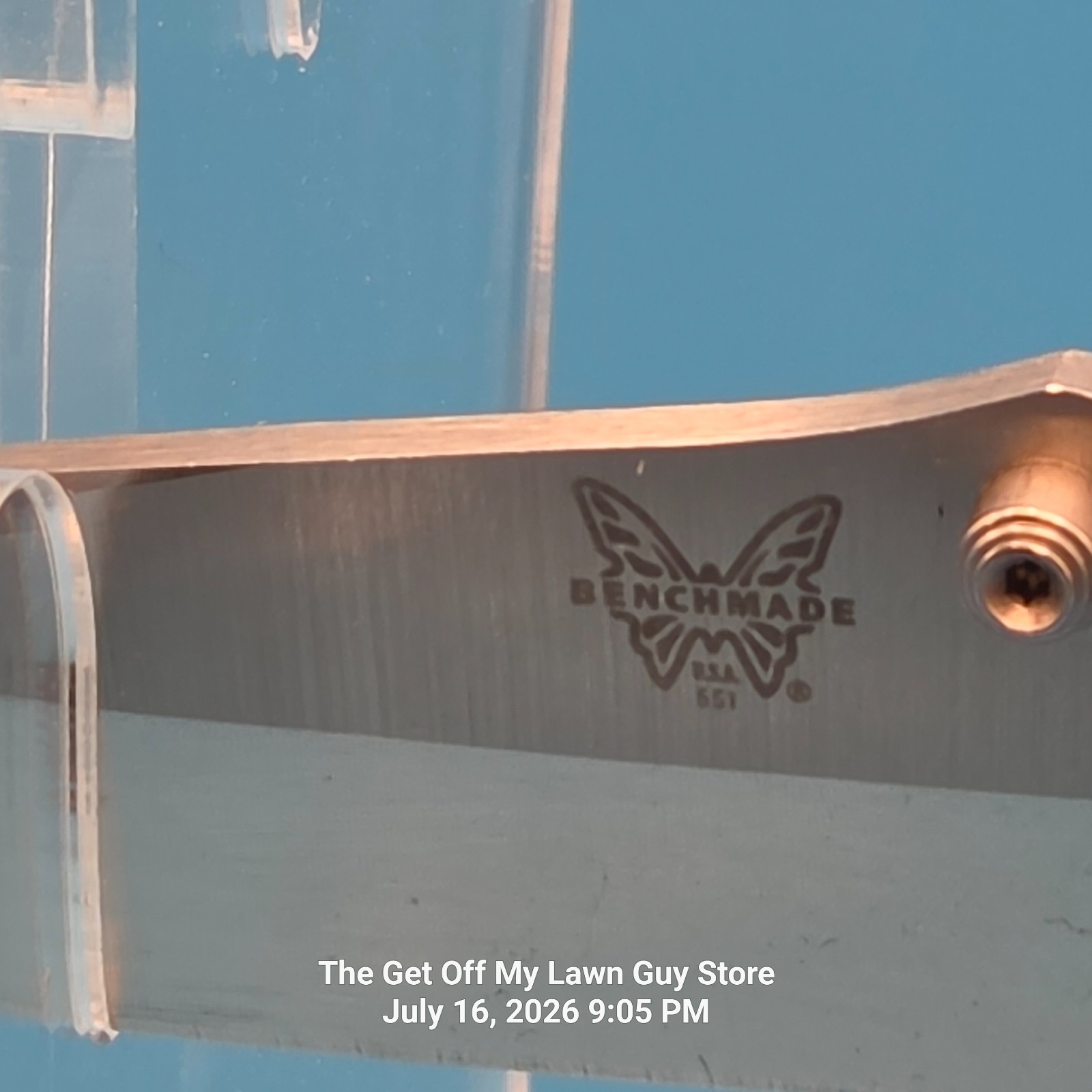 Benchmade 551 Griptilian 154CM Drop Point Folding Pocket Knife Pardue AXIS EDC