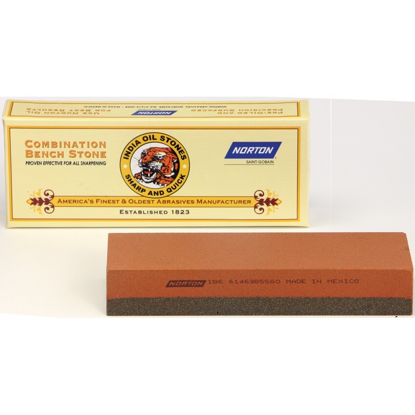 Norton India Alundum Bench Stone Construction Coarse Fine Dimensions: 1″x 2″x 6″