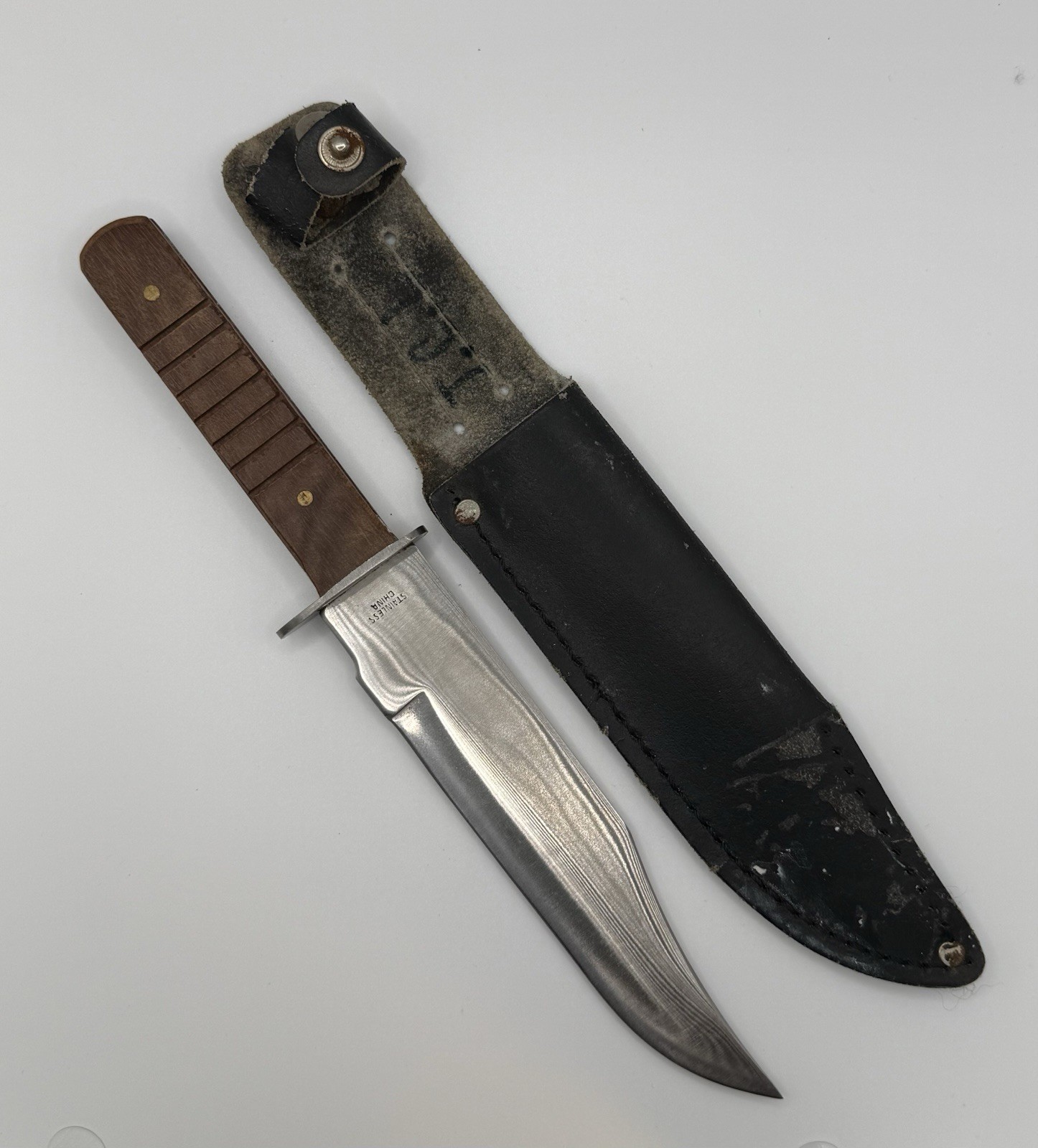 Vintage Original Bowie Fixed Blade Knife 6″ Blade 10″ Overall China Sabre 631