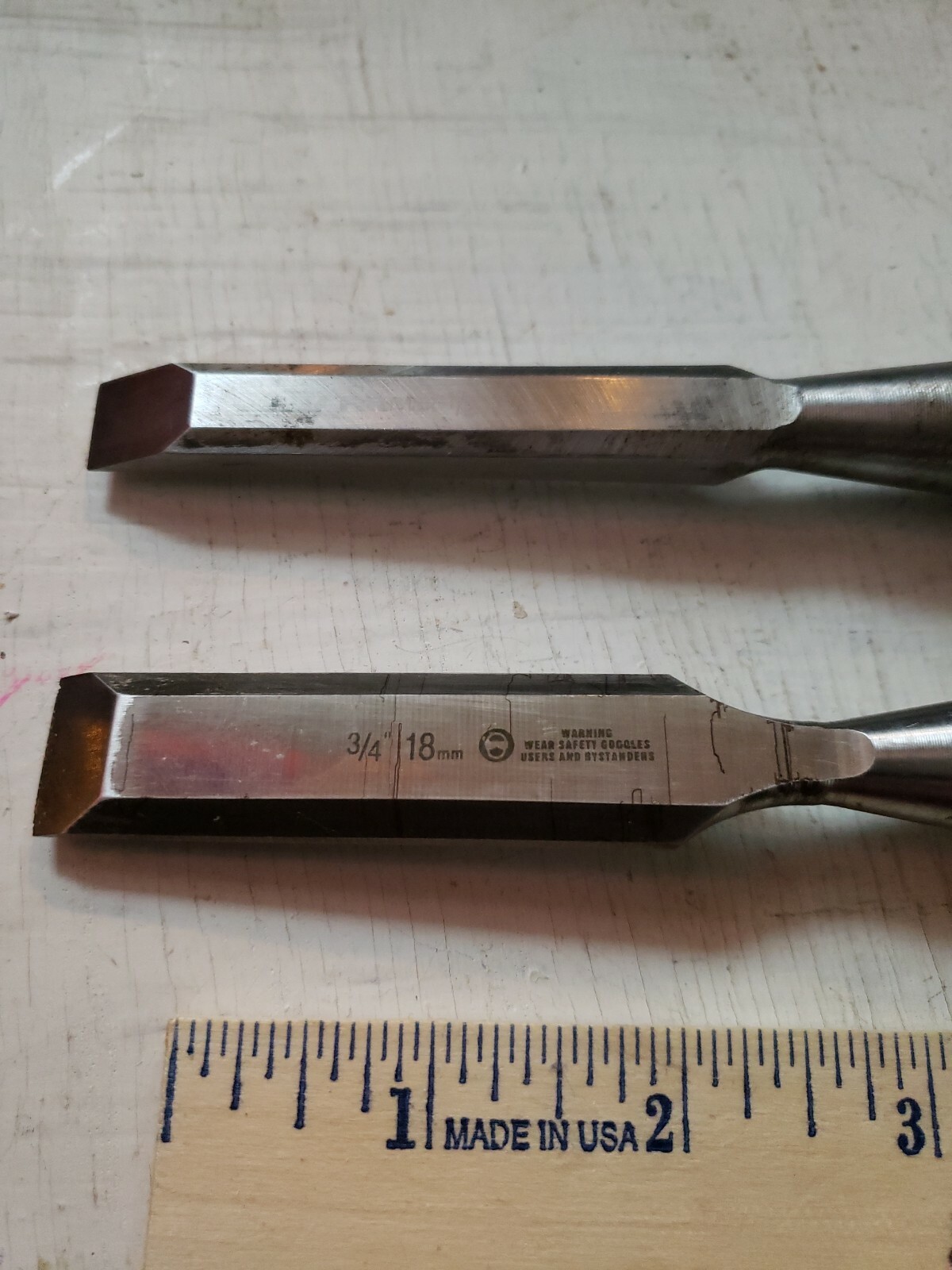 2 Stanley Fat Max Chisels 1/2″ & 3/4″ FREE STAG POCKET KNIFE WITH PURCHASE-L@@K