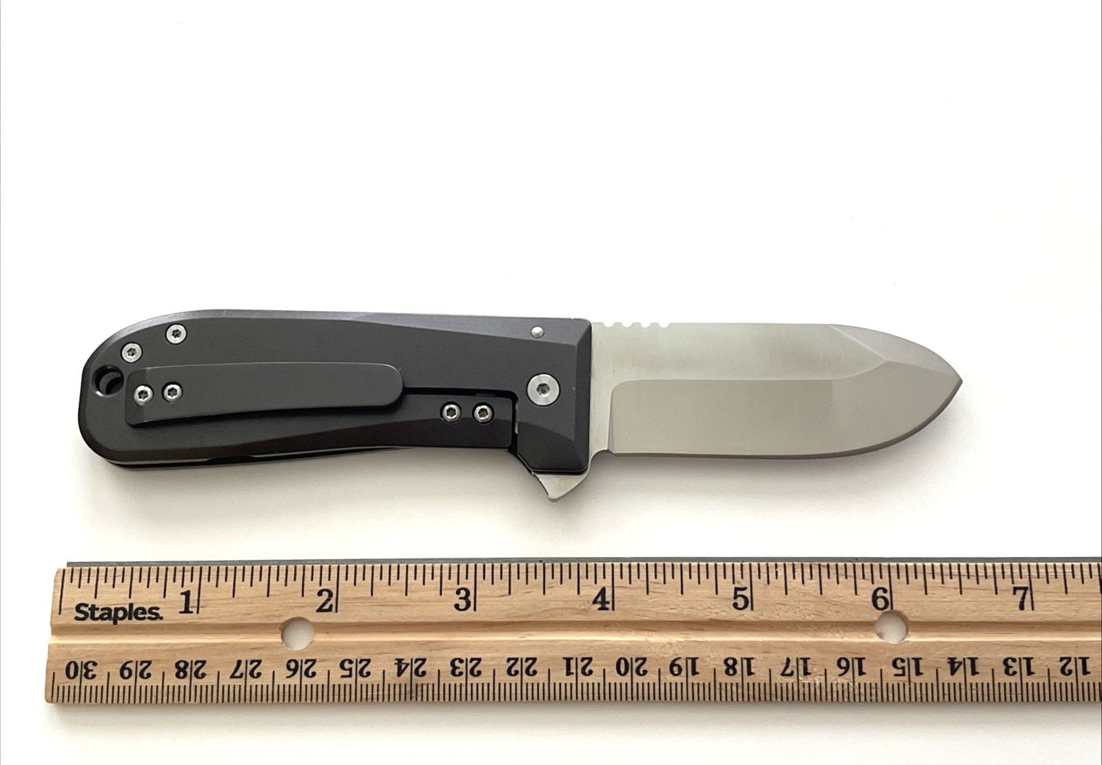 WESN 04 Allman Folding Knife CPM S35VN Blade Titanium Handle