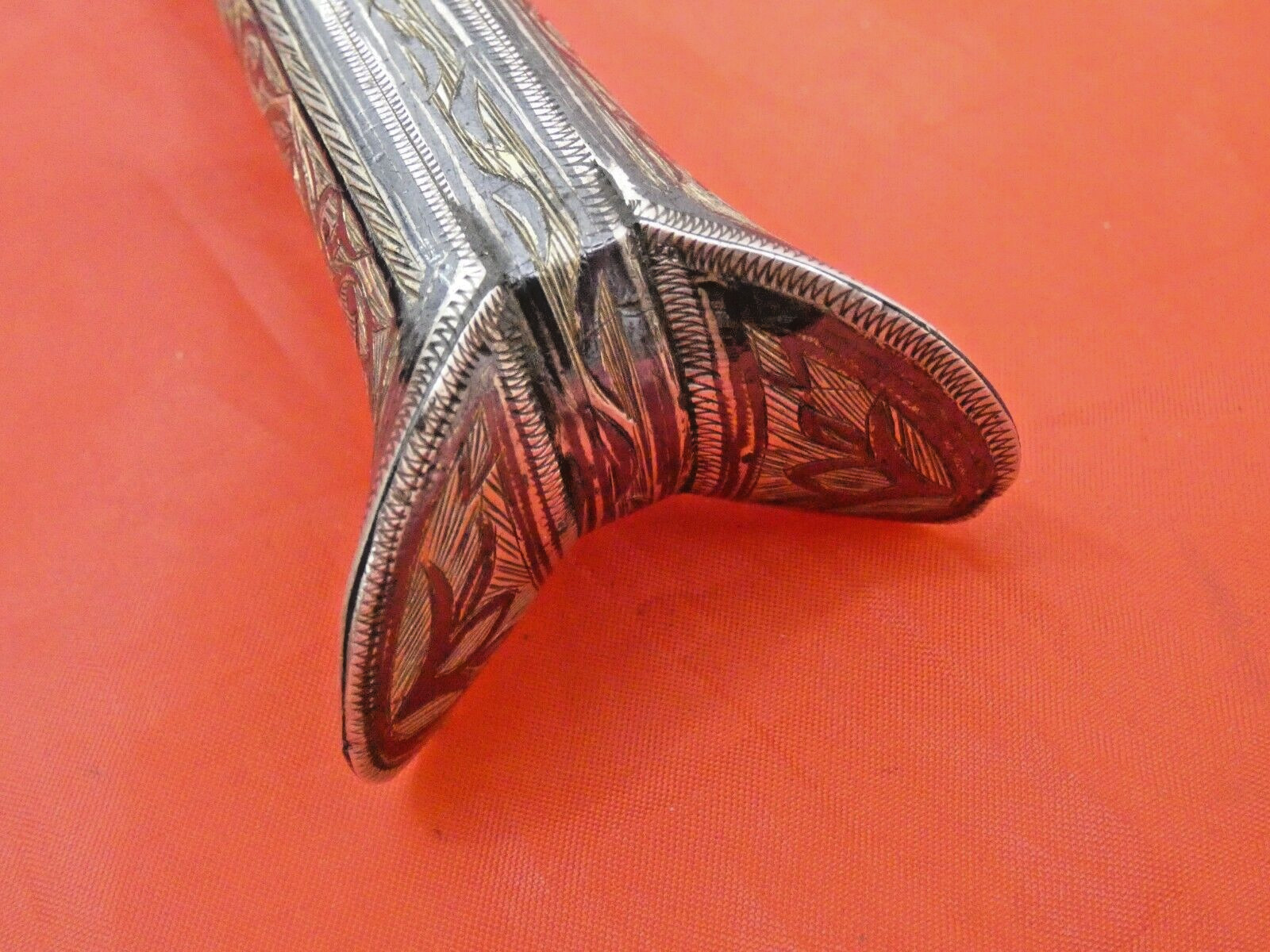 ANTIQUE GREEK DAGGER KNIFE NIELLO SILVER YATAGHAN 1906 / Turkish Ottoman Sword