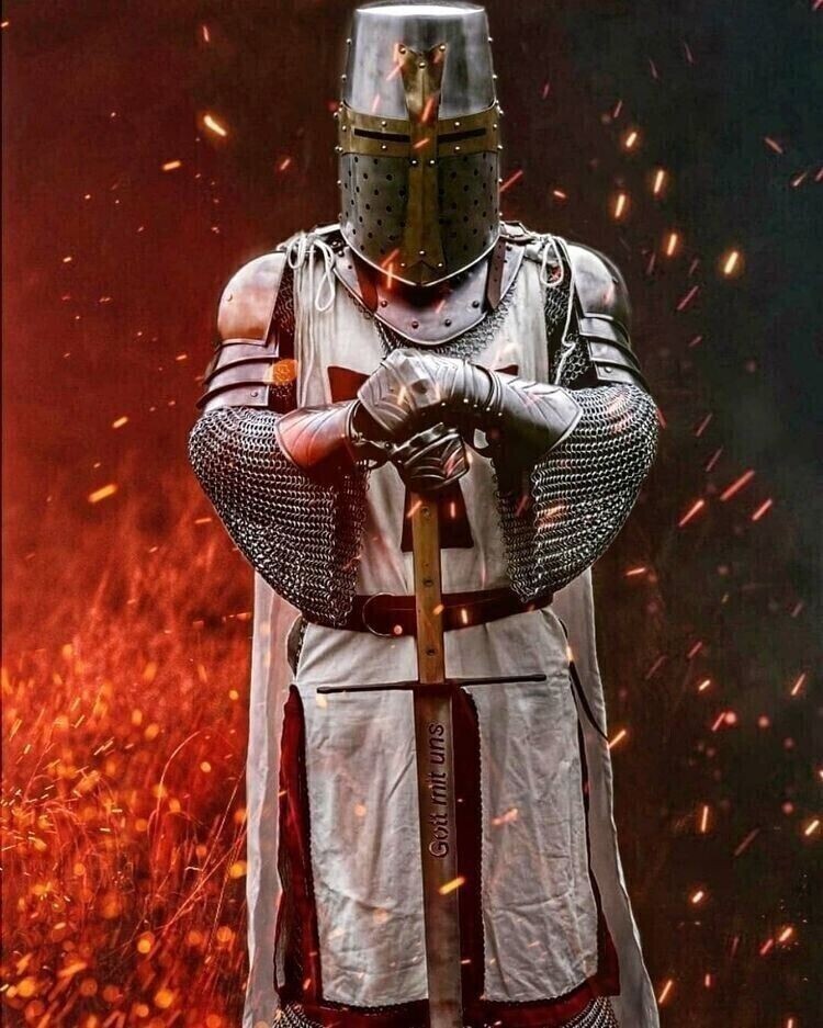 Medieval Templar Knight Full Body Set Armour Cosplay Halloween Suit Armor LARP