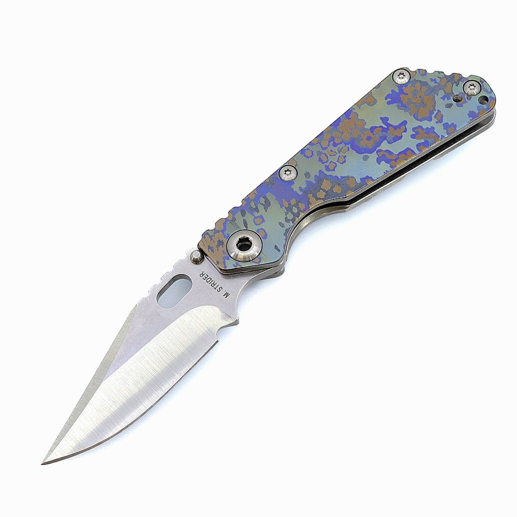 🌟NEW! MICK STRIDER KNIVES *SNG*CAMO PARTIZAN FULL TITANIUM BOWIE BLADE CPM-S30V