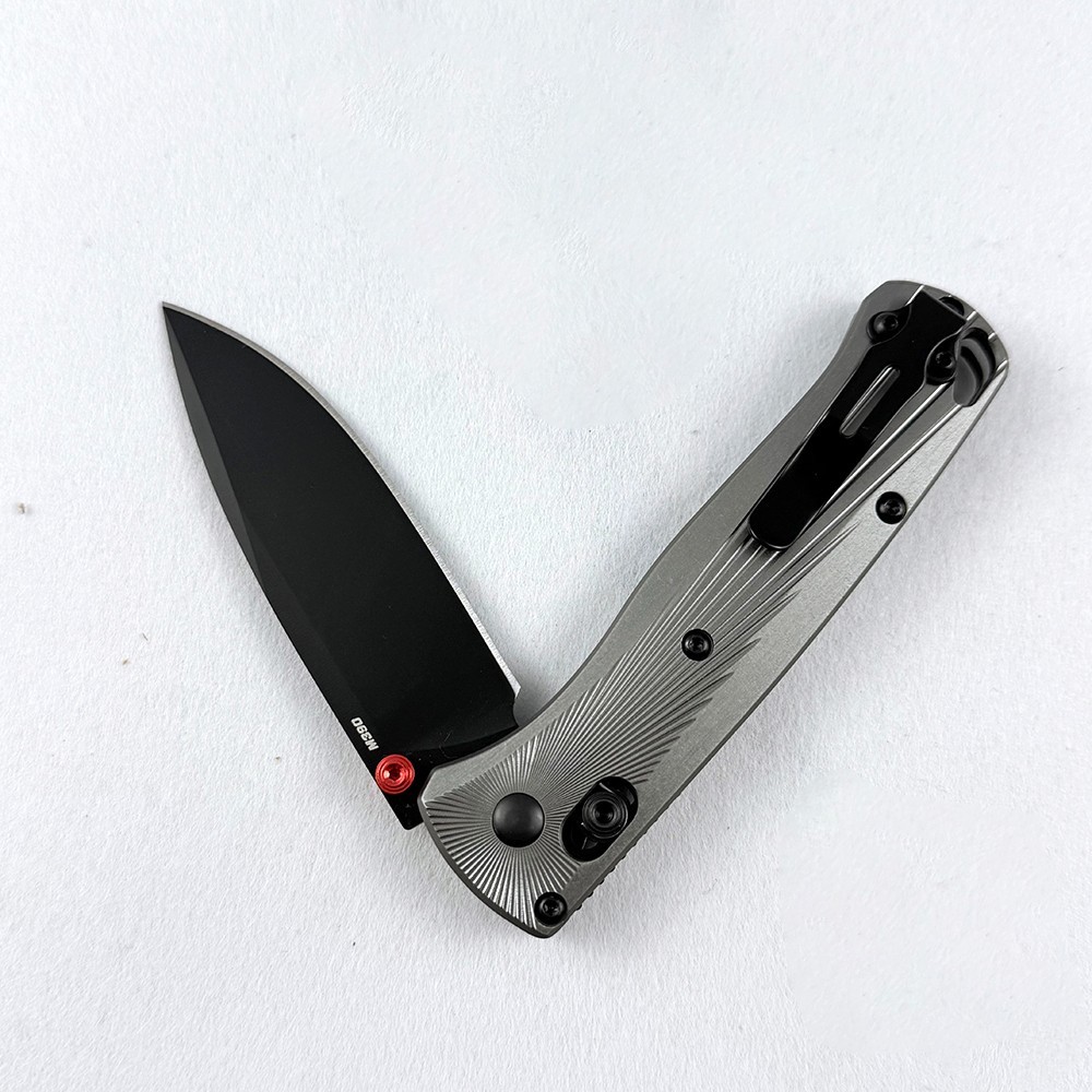 Benchmade Bugout 535BK-4 M390 Stainless Steel Gray Aluminum Handle Folding Knife
