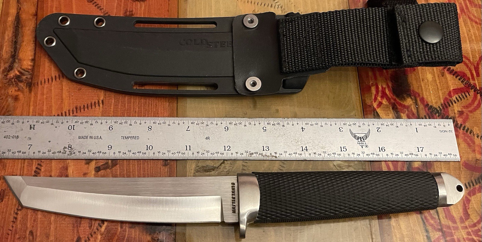 Cold Steel Master Tanto Fixed Knife 6″ CPM-3V Carbon Steel Blade Black Handle