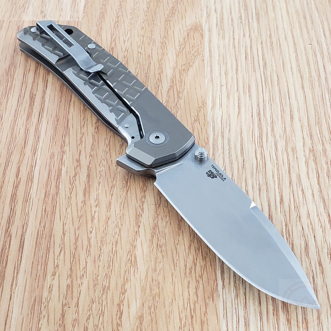 MKM-Maniago Knife Makers Folding 3.23″ BÖHLER M390 Steel Blade Titanium Handles
