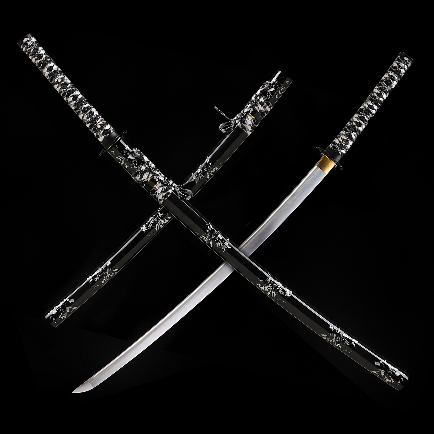 Polished Japanese Katana Samurai Sword Full Tang 9260 Spring Steel Razor Sharp