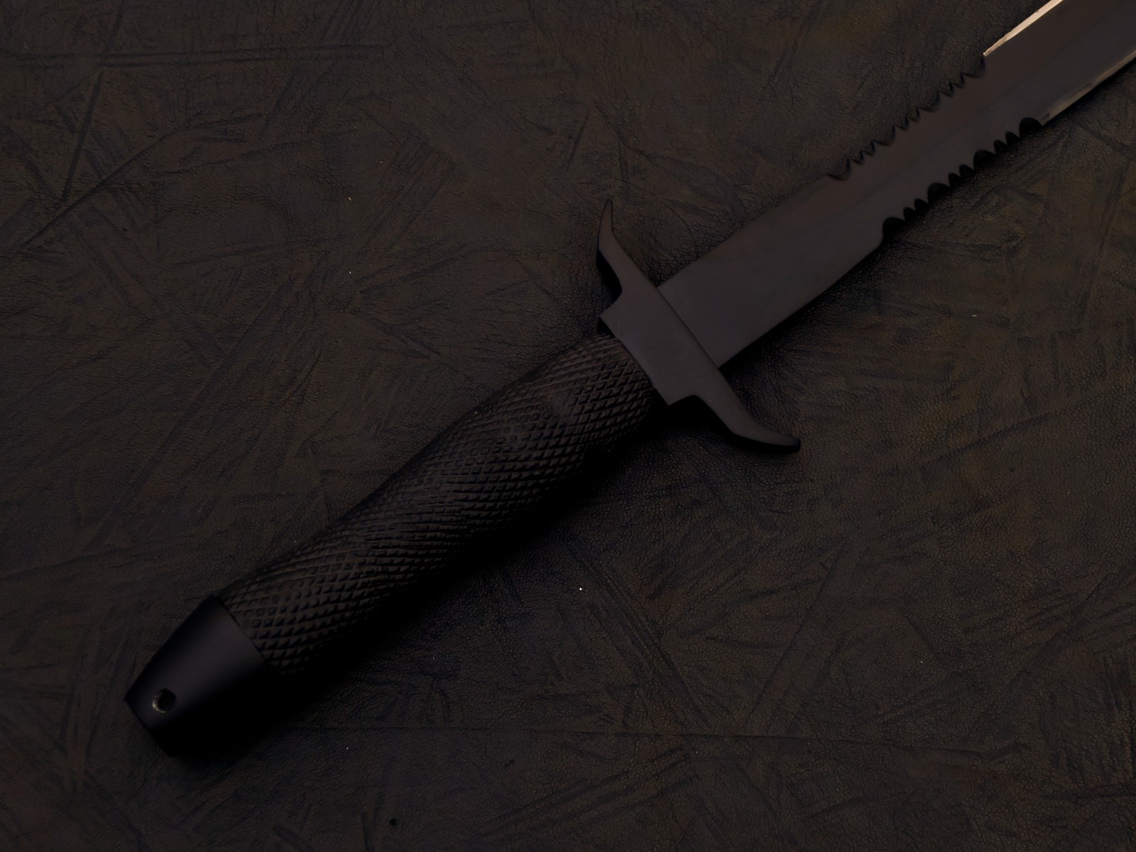 Hand Made Gerber MK-II Dagger REPLICA In 12C27 Steel w/checkered Aluminum Handle