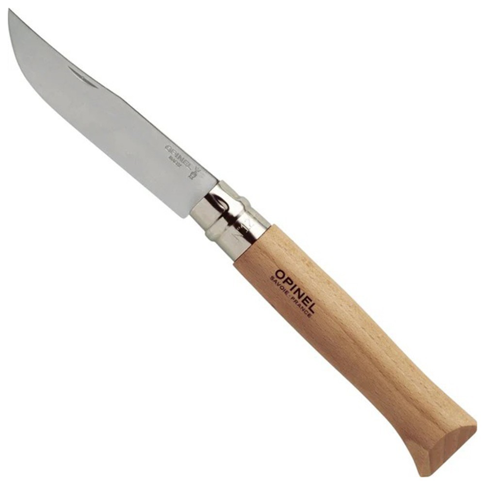 Opinel No. 12 Folding Knife 4.82″ Stainless Steel/Carbon Steel Beechwood Handle