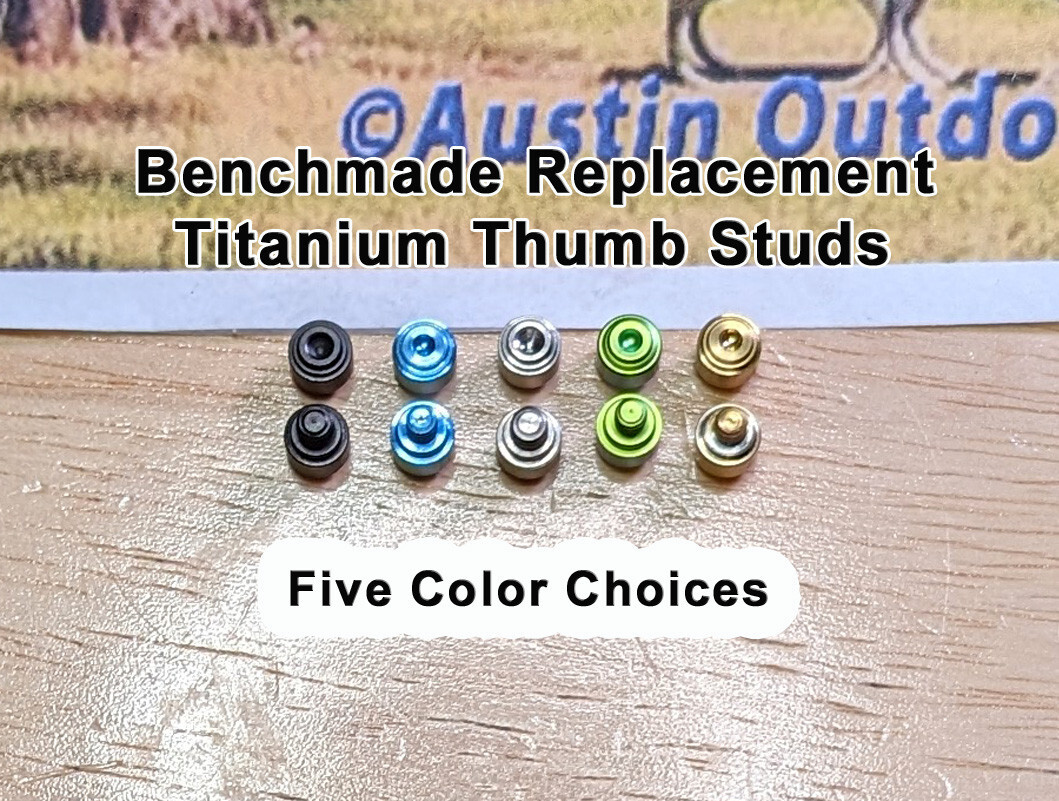 Titanium Thumb Stud for Benchmade Knives 535 940 551 552 553 710 730 950 570 565