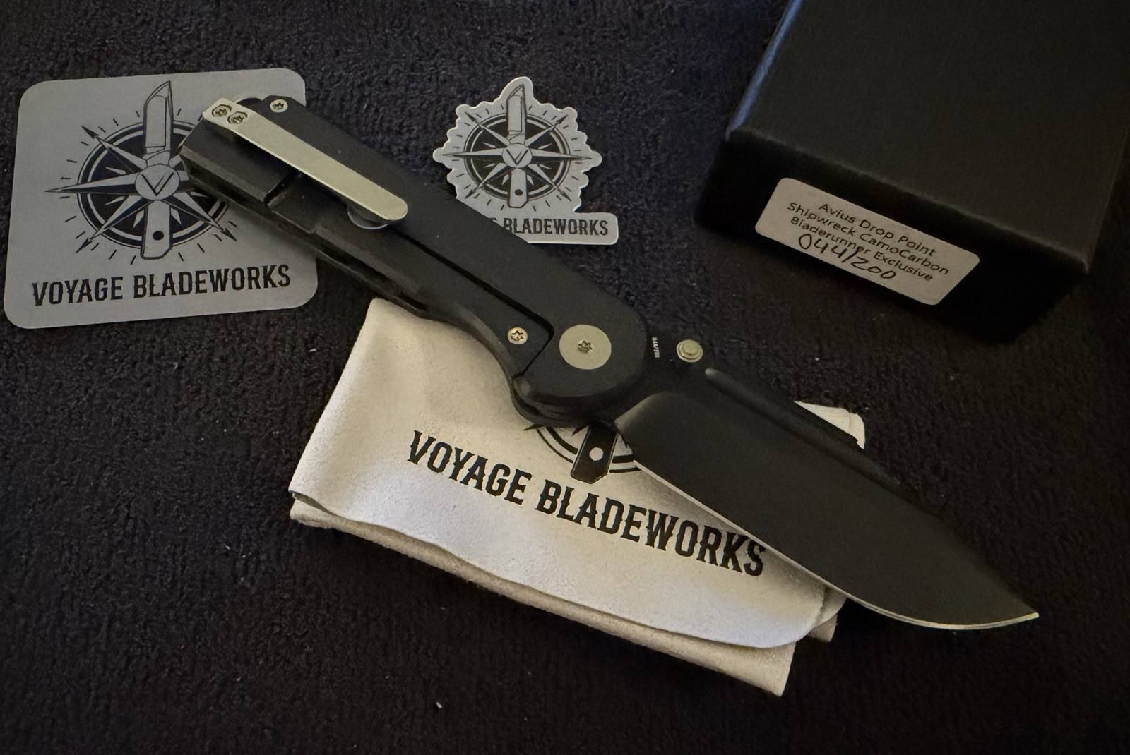 Voyage Bladeworks Avius 80s CamoCarbon & Shipwreck Serial #44 BROP Exclusive