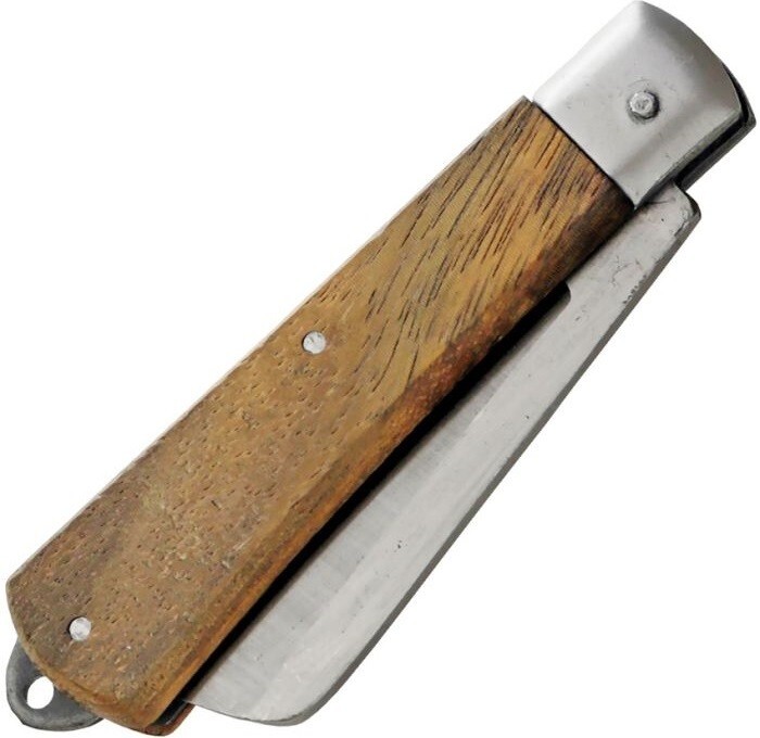 Kanetsune Craft Folding Knife 2.88″ SK-4 High Carbon Steel Blade Wood Handle