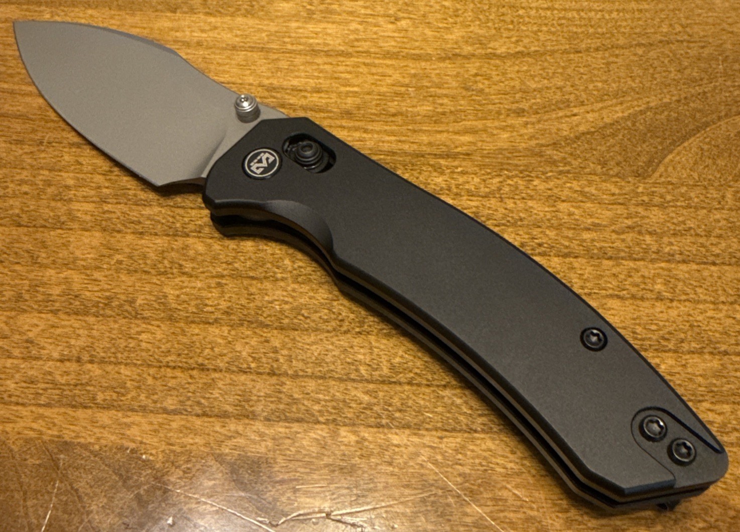 Miguron Knives norsa Folding Knife 3″ 14C28N Steel Blade Black Aluminum Handle