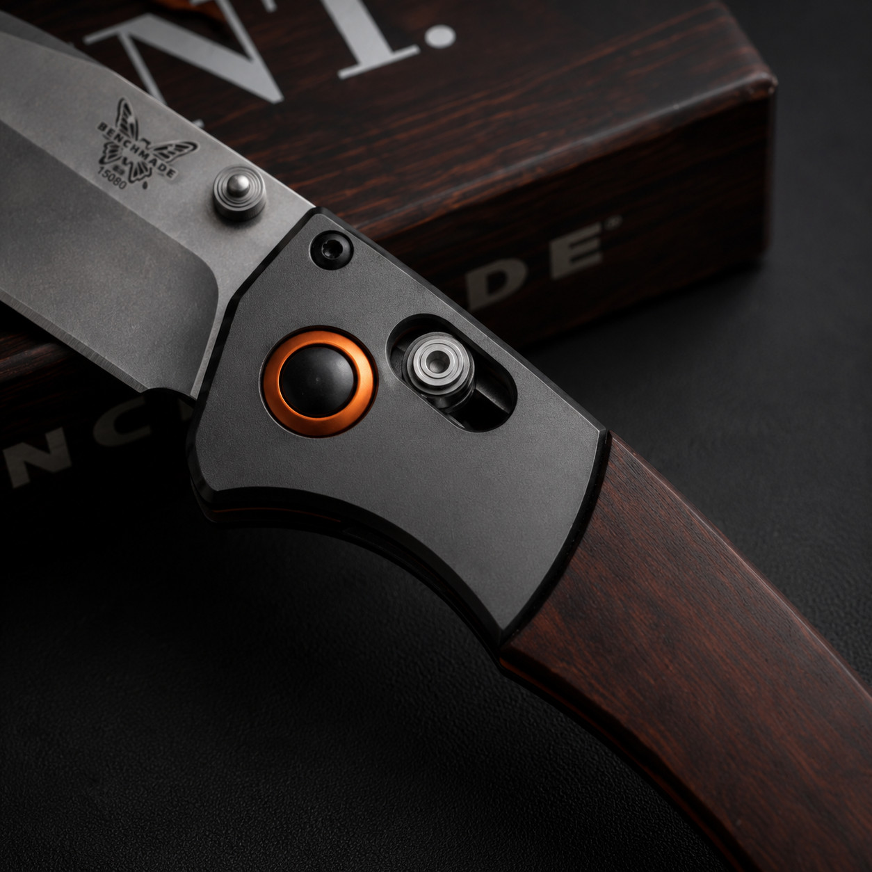 NEW 15080-2 Crooked River S30V Clip Point Wood Handle Pocket Knife Free shipping