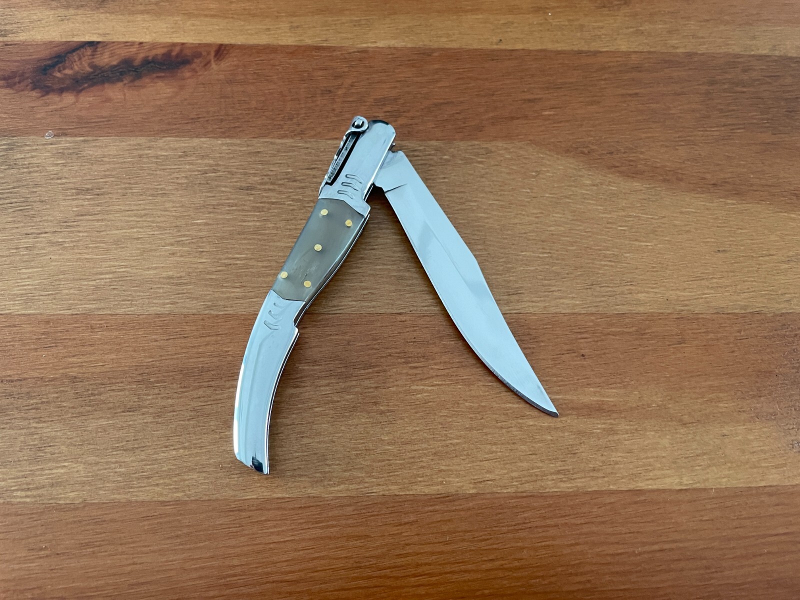 3.8” Arabian Folding Pocket Knife Bull Horn Scales from Spain – US Seller