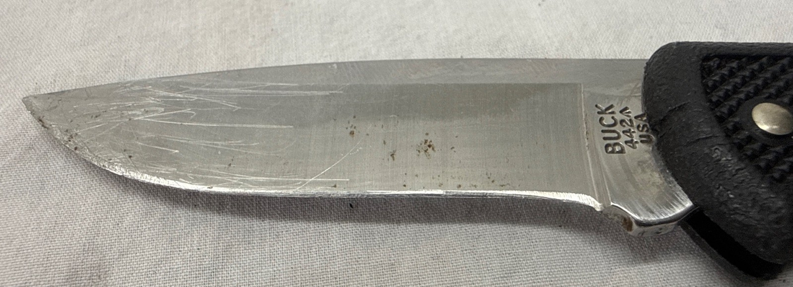 2.75″ Black BUCK Lockback Folding Knife, Model 442, Made in USA