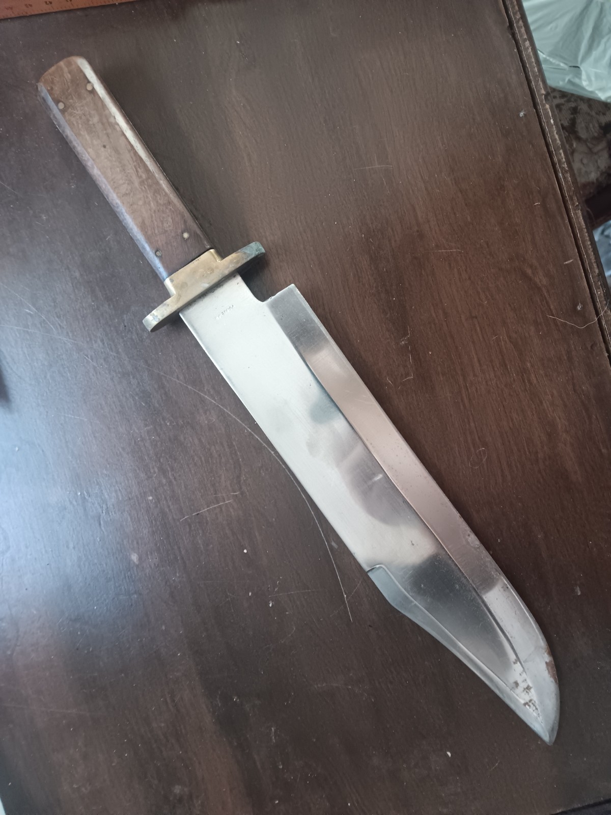 X-Large Bowie Knife Modern Reproduction 16″ OAL Wood Scales