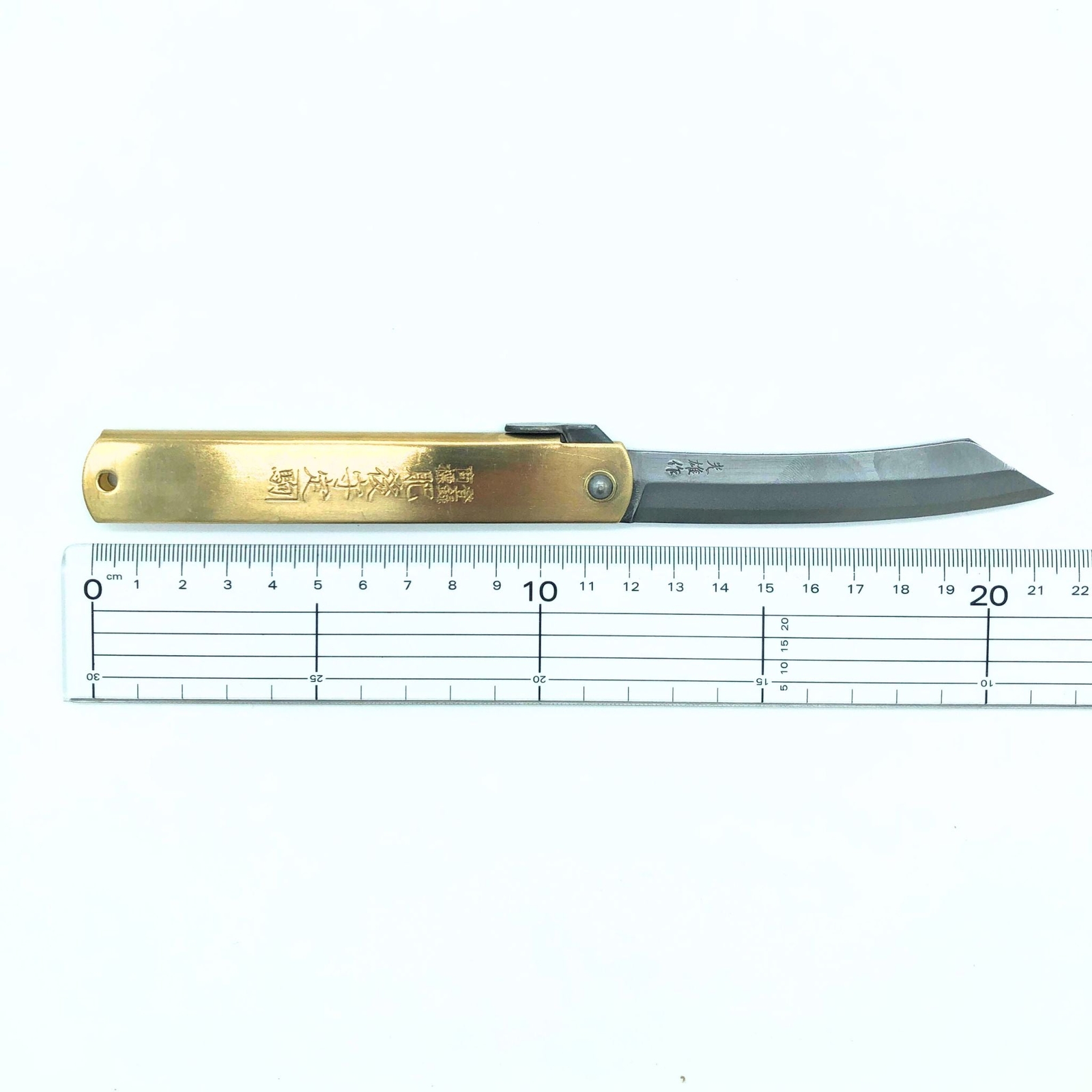 Japanese Higonokami Folding Knife, Blue Paper Steel 120mm – Free Shipping