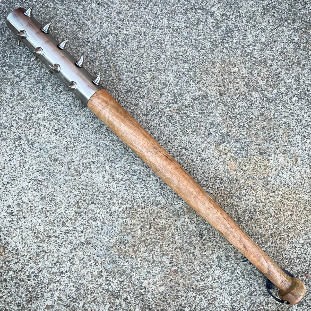 Medieval 30″ Mace Wicked Spiked Wood Club SOLID Middle Ages Bat Knight LARP Silv