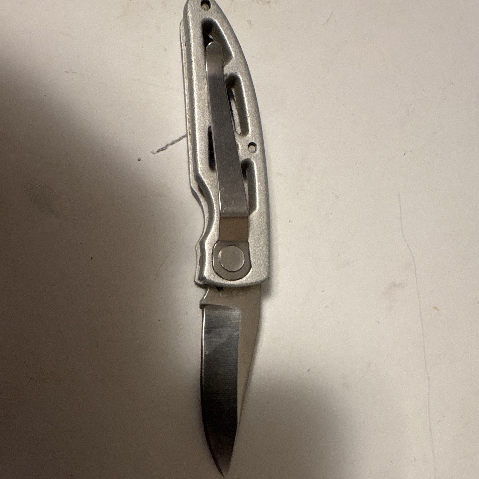Stainless Steel Pocketknife Under 2.75in Drop Point Plain Edge Clip, Frame Lock
