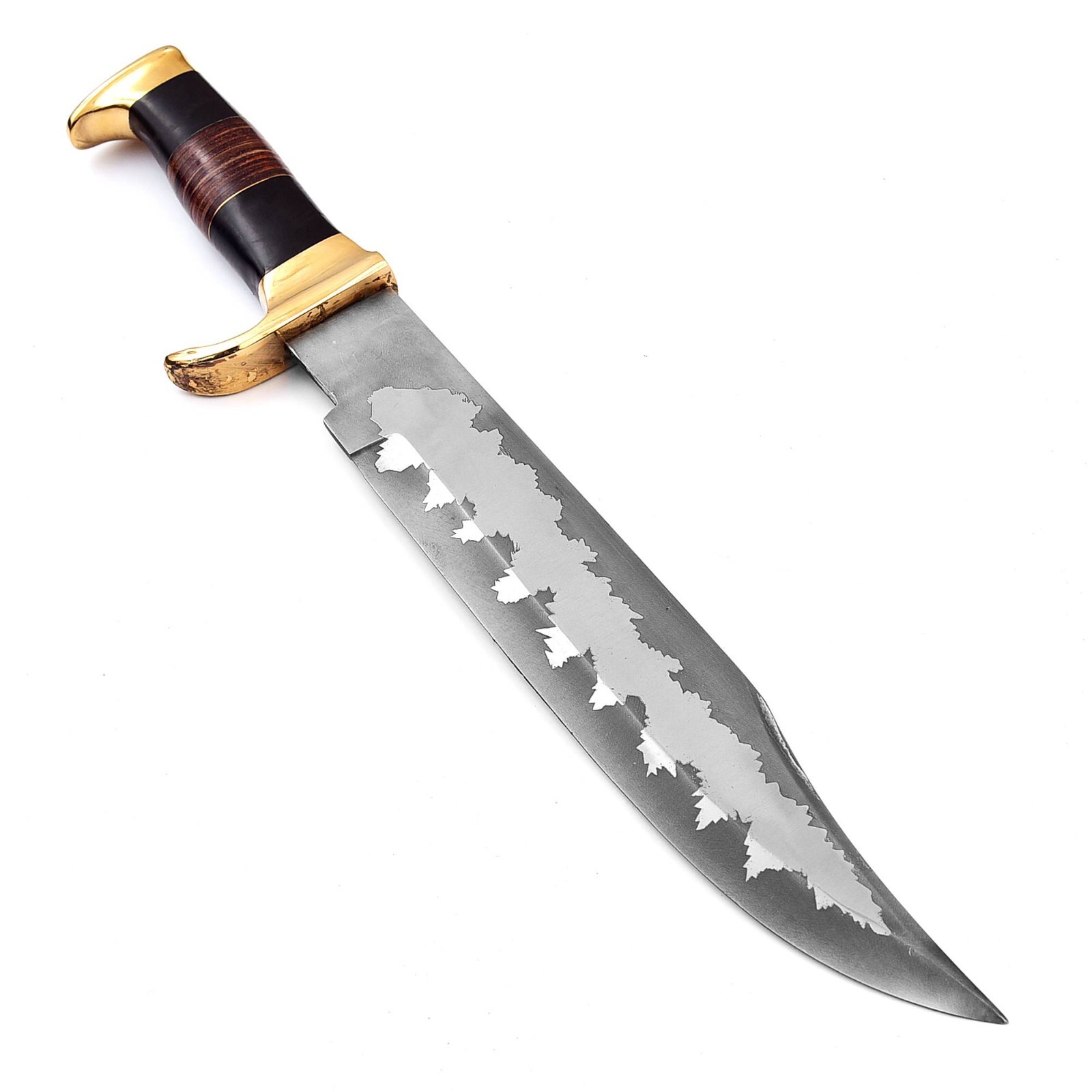 18 Inch High Carbon Steel Hunting Bowie Knife with leather sheath , Gift Pack